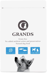 GRANDS プレミアムドッグフード フィッシュ&サーモン味” width=